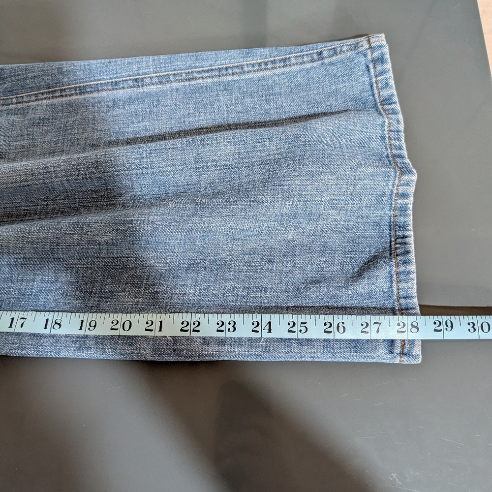 Vintage Ralph Lauren‎ Patchwork Wide Leg Jeans Nautical Anchor Old Money - Picture 15 of 15